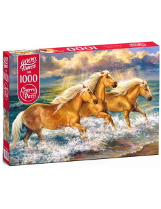 Caballos junto al mar