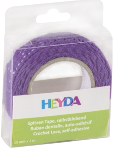 Cinta encaje morada