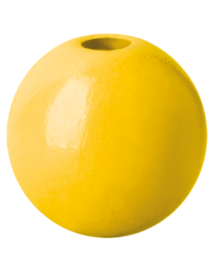 Bola madera amarillo 10 mm.